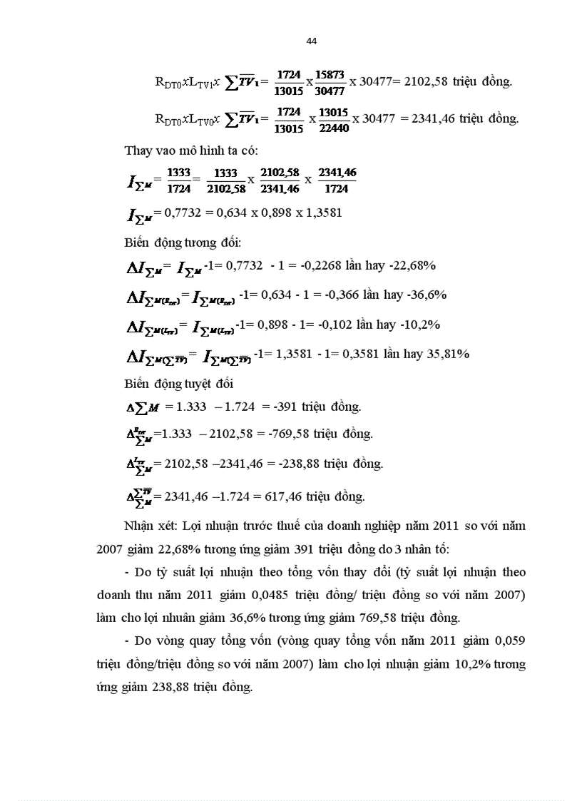 image for page Vận dụng một số phương pháp thống kê phân tích tình hình sản xuất kinh doanh của Công ty trách nhiệm hữu hạn một thành viên quản lý và xây dựng đường bộ 474 giai đoạn 2007 201 1