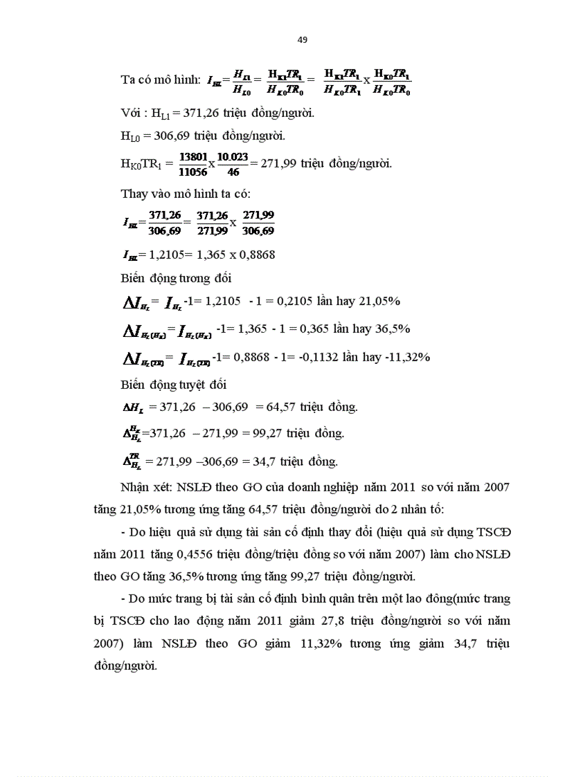 image for page Vận dụng một số phương pháp thống kê phân tích tình hình sản xuất kinh doanh của Công ty trách nhiệm hữu hạn một thành viên quản lý và xây dựng đường bộ 474 giai đoạn 2007 201 1