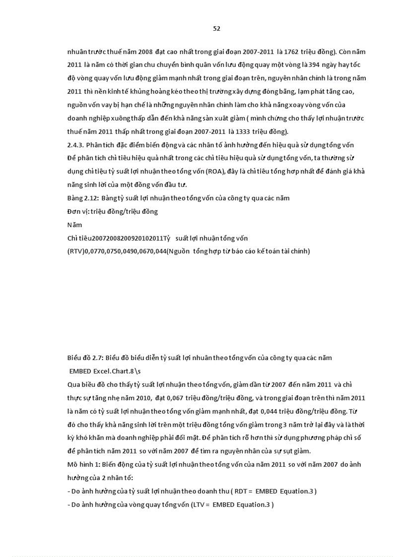 image for page Vận dụng một số phương pháp thống kê phân tích tình hình sản xuất kinh doanh của Công ty trách nhiệm hữu hạn một thành viên quản lý và xây dựng đường bộ 474 giai đoạn 2007 201 1