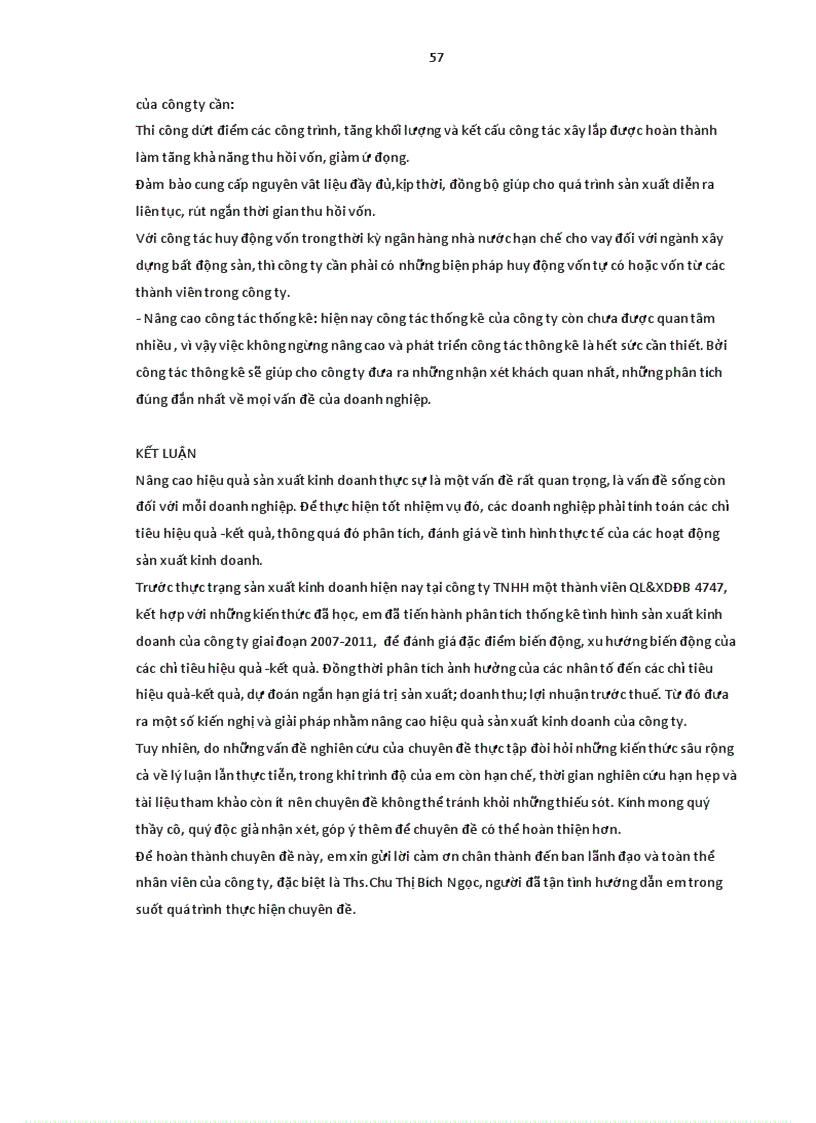 image for page Vận dụng một số phương pháp thống kê phân tích tình hình sản xuất kinh doanh của Công ty trách nhiệm hữu hạn một thành viên quản lý và xây dựng đường bộ 474 giai đoạn 2007 201 1