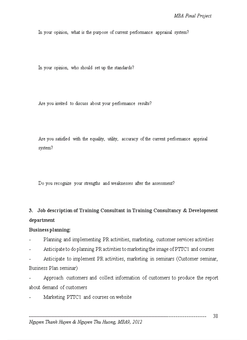image for page Evaluate and Enhance Performance Appraisal system for Training Consultancy Development department of Post and Telecommunication Training Center 1 PTTC