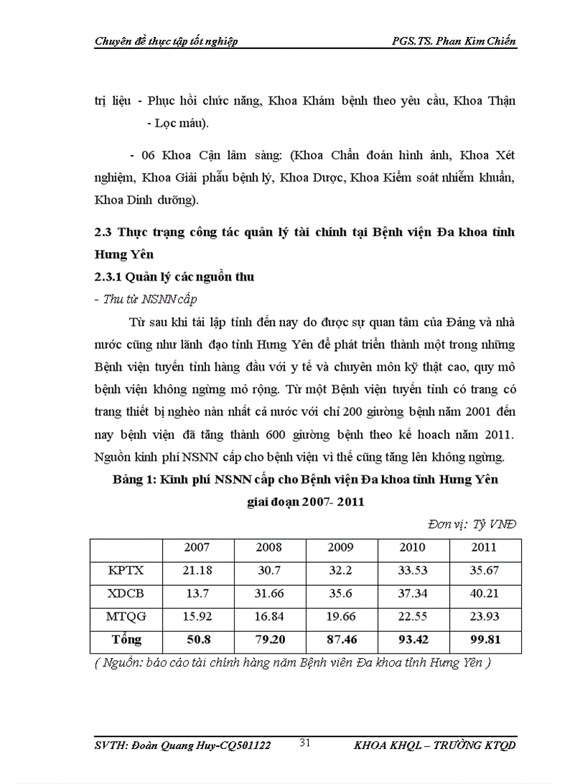 image for page Thực trạng công tác quản lý tài chính tại Bệnh viện Đa khoa tỉnh Hưng Yên giai đoạn 2008 2011 và một số giải pháp nhằm nâng cao chất lượng quản lý tài chính tại Bệnh viện