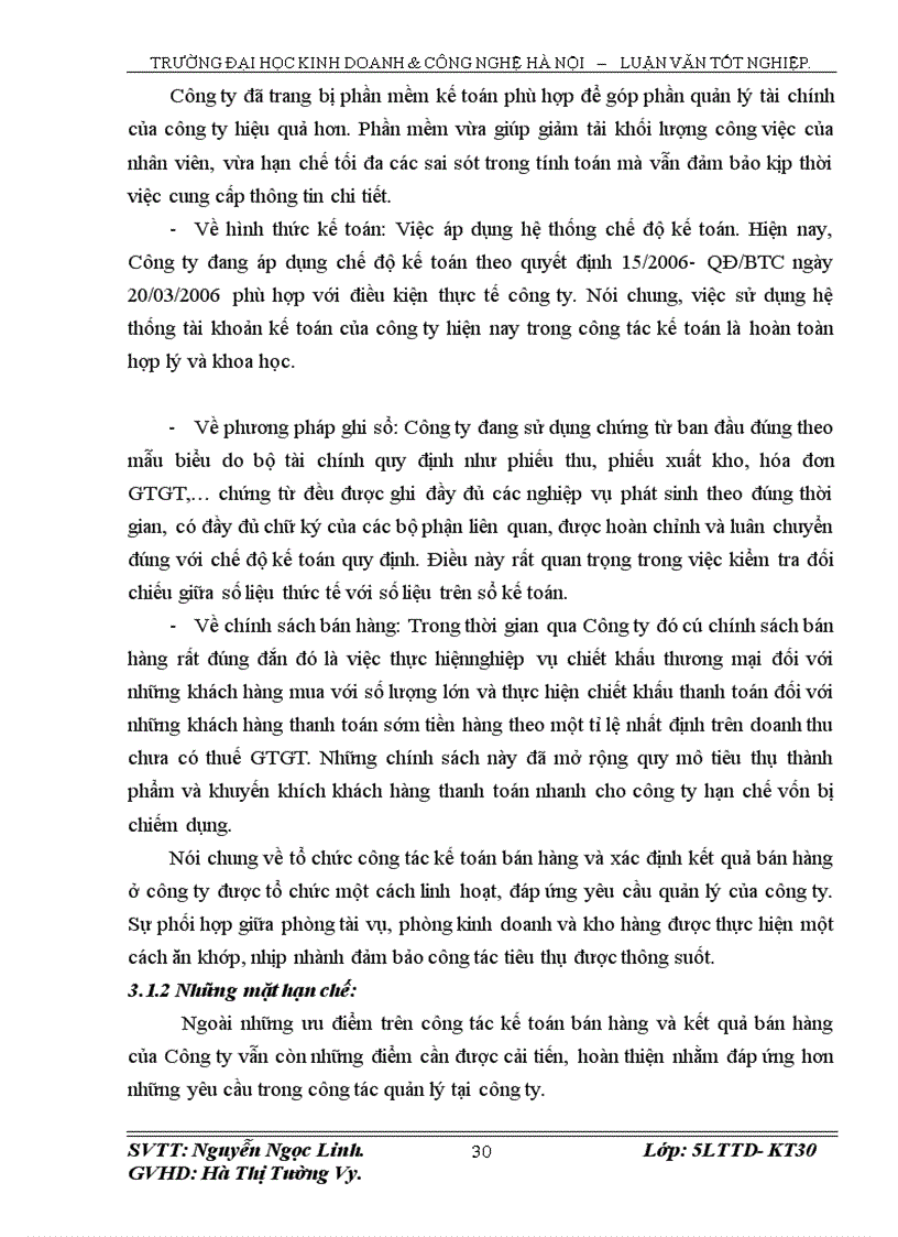 image for page Kế toán bán hàng và xác định kết quả bán hàng tại Công Ty Cổ Phần Diêm Thống Nhất 1