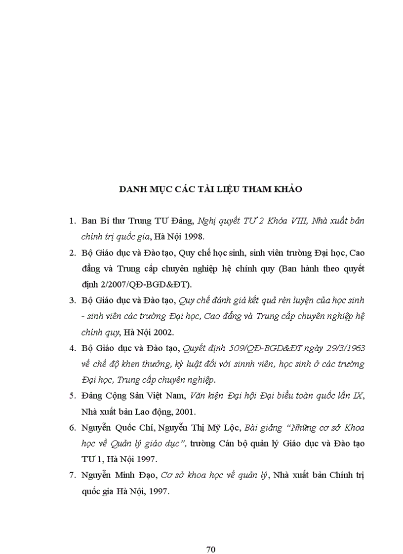 image for page Biện pháp quản lý hoạt động giáo dục đạo đức đối với sinh viên của phòng Công tác học sinh sinh viên trường Cao đẳng Hoan Châu Nghệ An