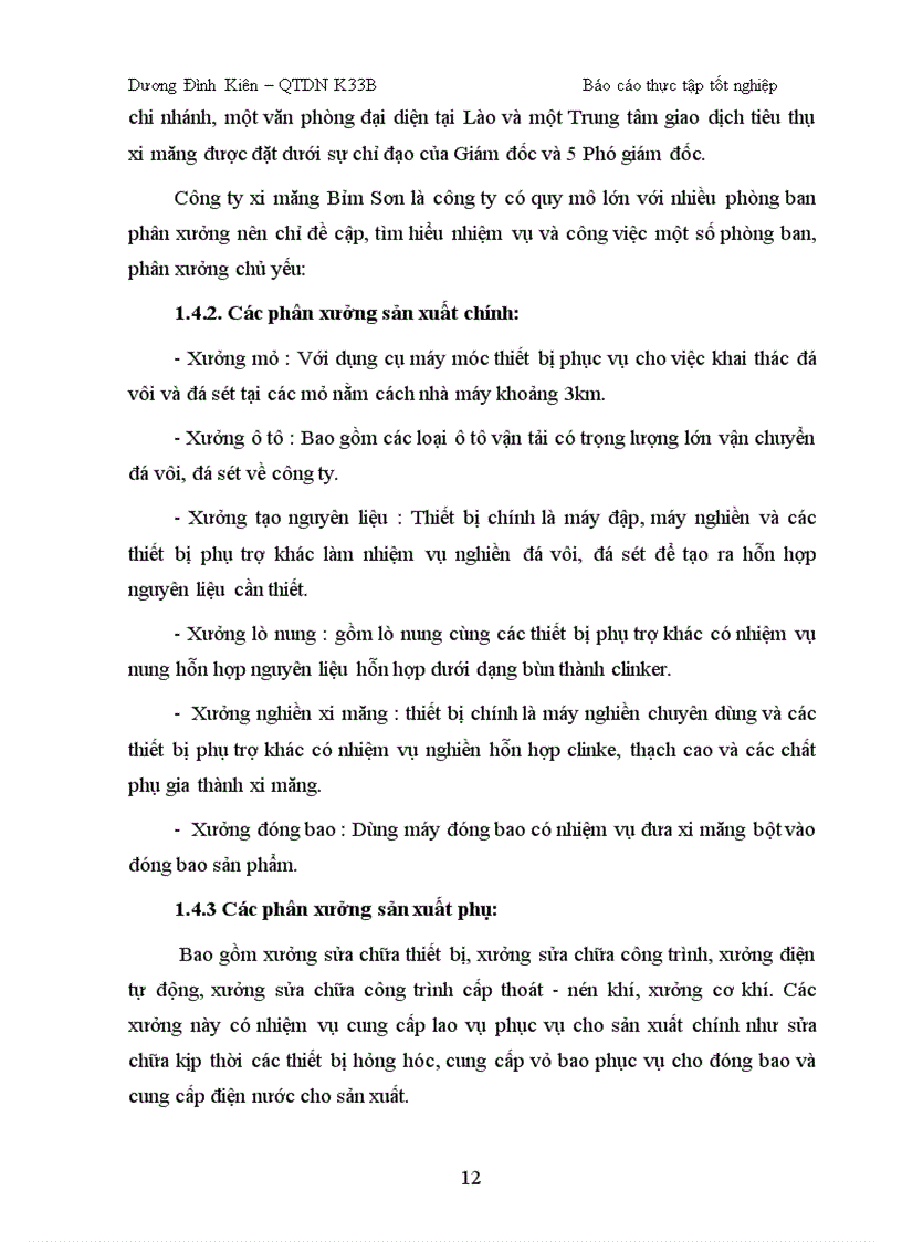 image for page Báo cáo thực tập tại Công ty Cổ phần Xi măng Bỉm Sơn