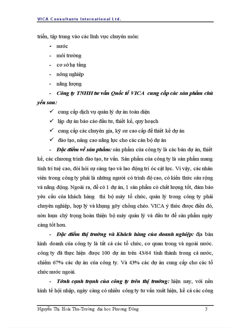 image for page Báo cáo thực tập tại Công ty tư vấn Quốc tế VICA