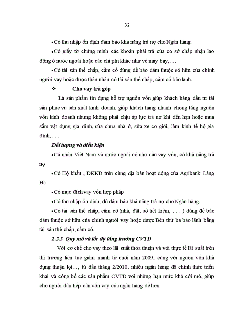 image for page Giải pháp mở rộng cho vay tiêu dùng tại chi nhánh NHNo PTNT LÁNG HẠ 1