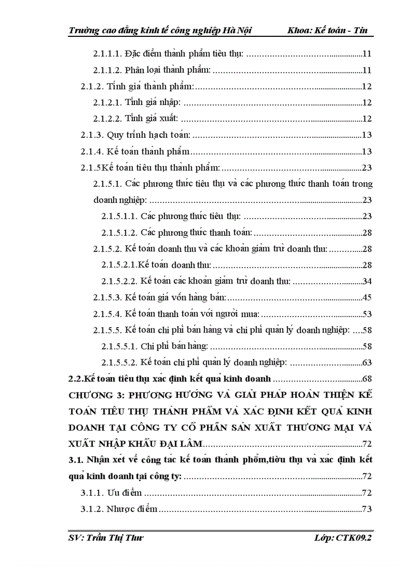 image for page Kế toán tiêu thụ và Xác định kết quả Kinh doanh tại Công ty cổ phần sản xuất thương mại và xuất nhập khẩu Đại Lâm 1