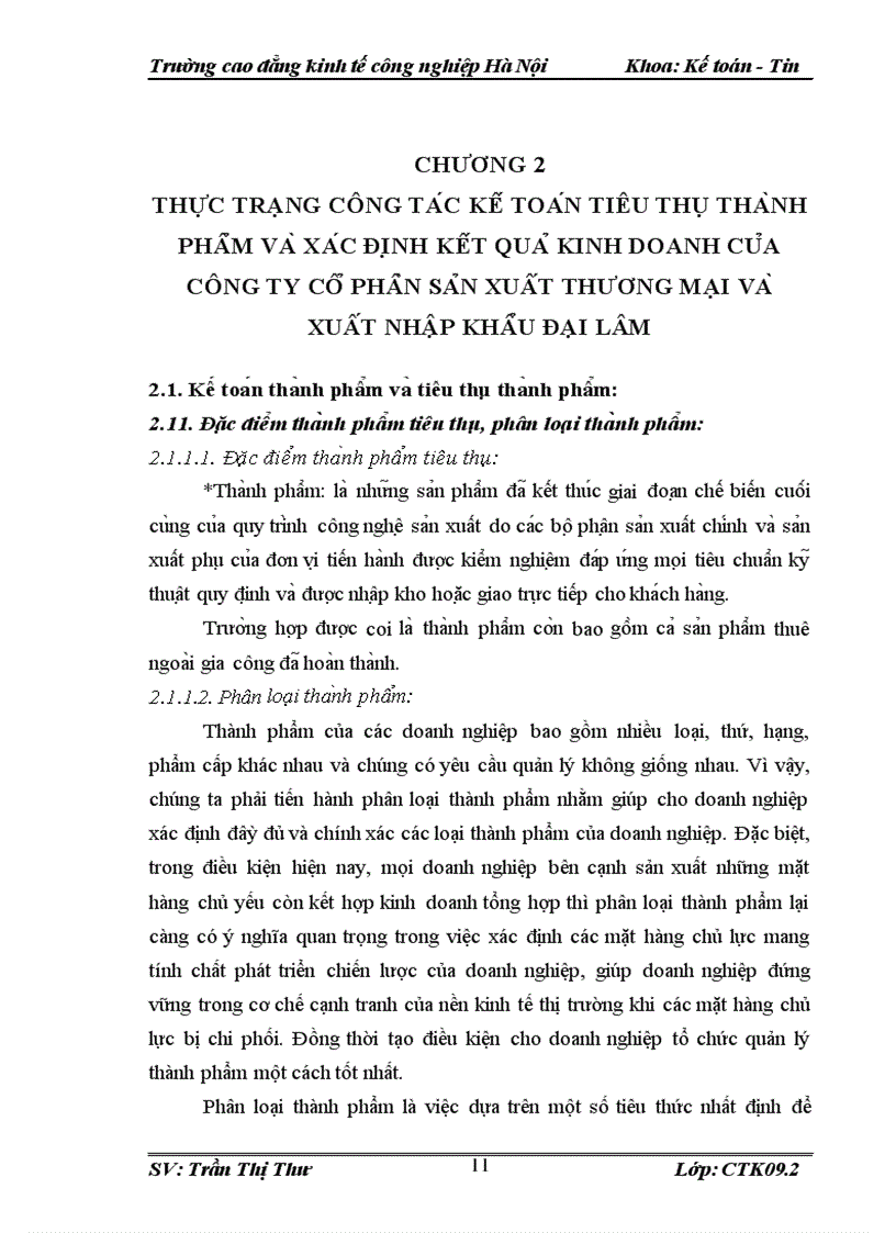 image for page Kế toán tiêu thụ và Xác định kết quả Kinh doanh tại Công ty cổ phần sản xuất thương mại và xuất nhập khẩu Đại Lâm 1