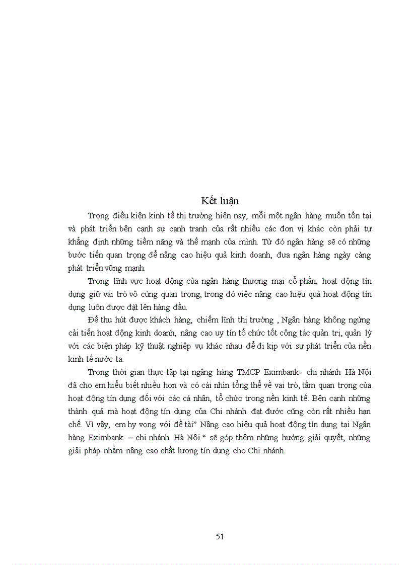 image for page Nâng cao hiệu quả hoạt động tín dụng tại Ngân hàng TMCP Xuất Nhập Khẩu Việt Nam Eximbank chi nhánh Hà Nội 1