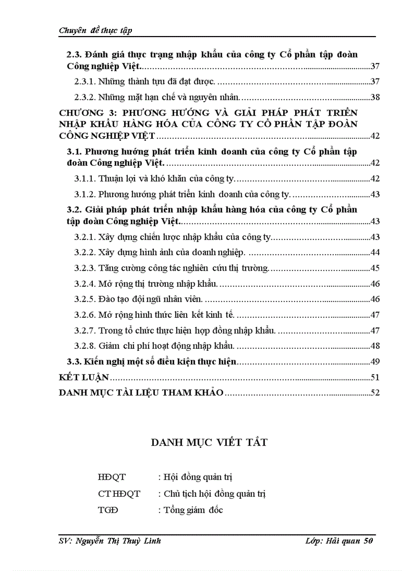 image for page Nhập khẩu hàng hóa của công ty cổ phần tập đoàn Công nghiệp Việt Hiện trạng và phương hướng phát triển