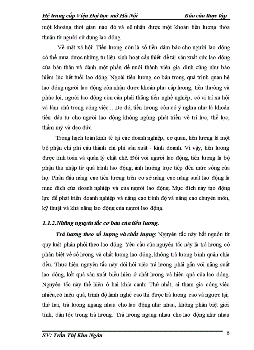 image for page Công tác tiền lương và các khoản trích theo lương tại Công ty TNHH TMĐ 1