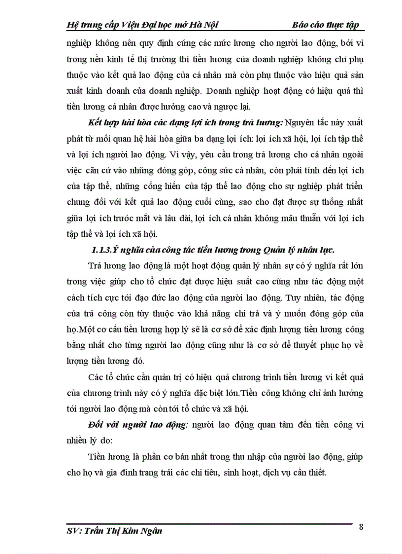 image for page Công tác tiền lương và các khoản trích theo lương tại Công ty TNHH TMĐ 1