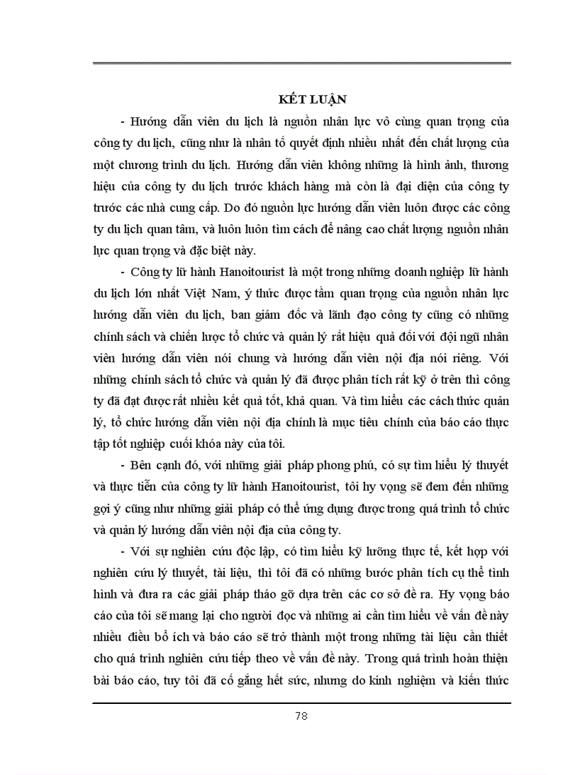 image for page Công tác tổ chức và quản lý nhằm nâng cao chất lượng nguồn nhân lực hướng dẫn viên du lịch nội địa tại công ty Lữ hành HanoiTourist 3
