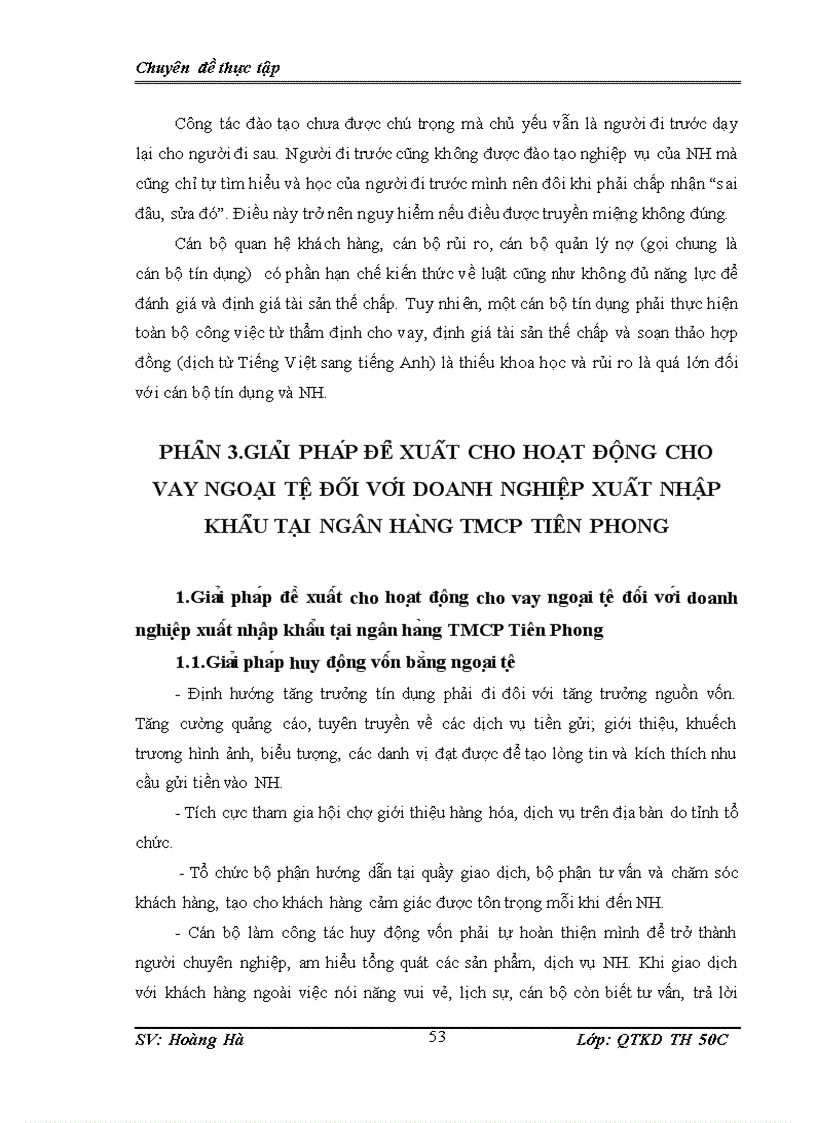 image for page Giải pháp đề xuất cho hoạt động cho vay ngoại tệ đối với doanh nghiệp xuất nhập khẩu tại ngân hàng TMCP Tiên Phong