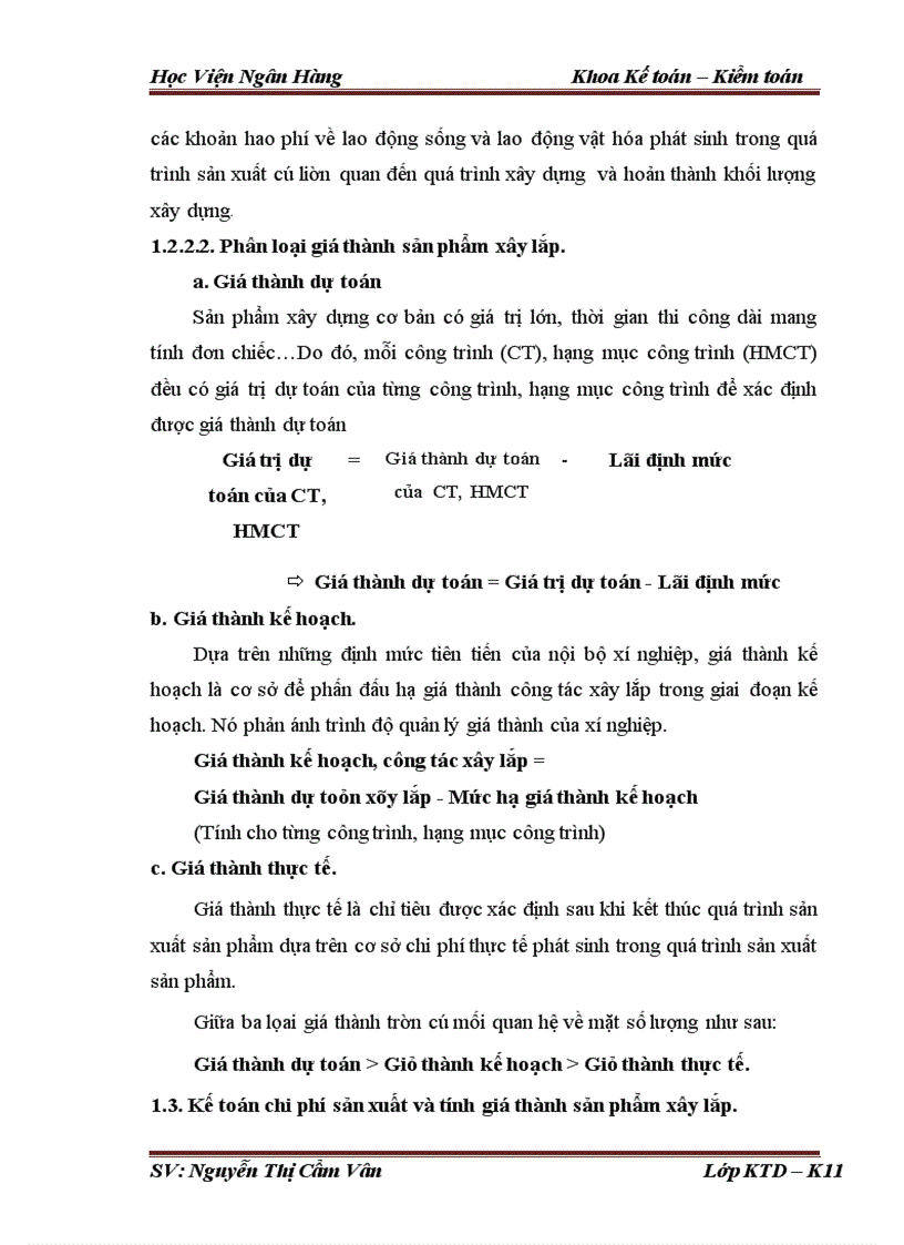 image for page Tổ chức kế toán tập hợp chi phí và tính giá thành sản phẩm sản xuất tại Công ty Cổ Phần Xây Dựng số 11 Vinaconex 1 1