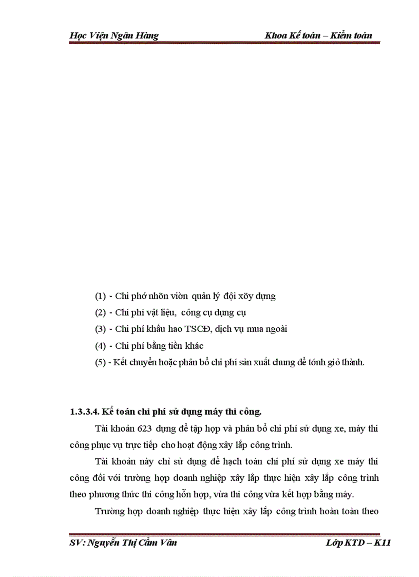 image for page Tổ chức kế toán tập hợp chi phí và tính giá thành sản phẩm sản xuất tại Công ty Cổ Phần Xây Dựng số 11 Vinaconex 1 1