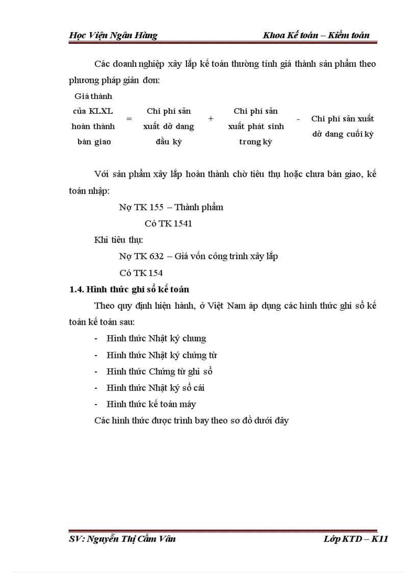 image for page Tổ chức kế toán tập hợp chi phí và tính giá thành sản phẩm sản xuất tại Công ty Cổ Phần Xây Dựng số 11 Vinaconex 1 1