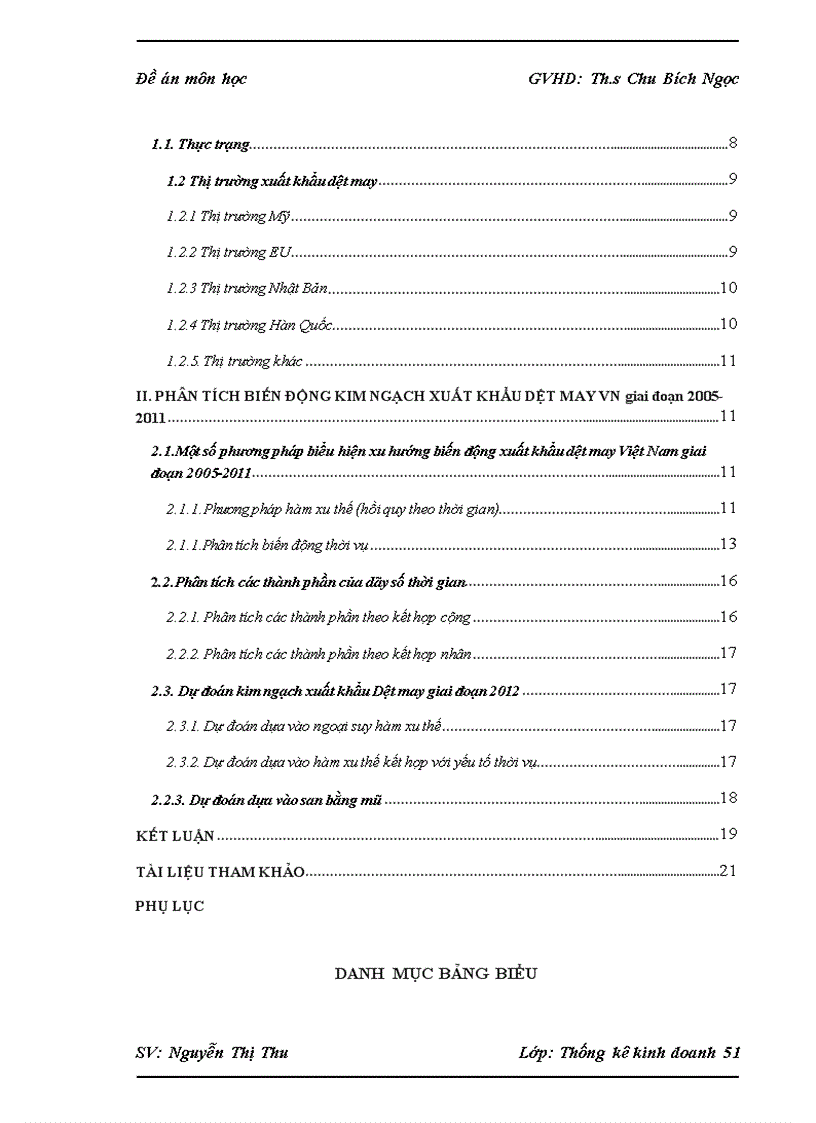 image for page Phân tích xu hướng biến động kim ngạch xuất khẩu Dệt may Việt Nam giai đoạn 2005 201