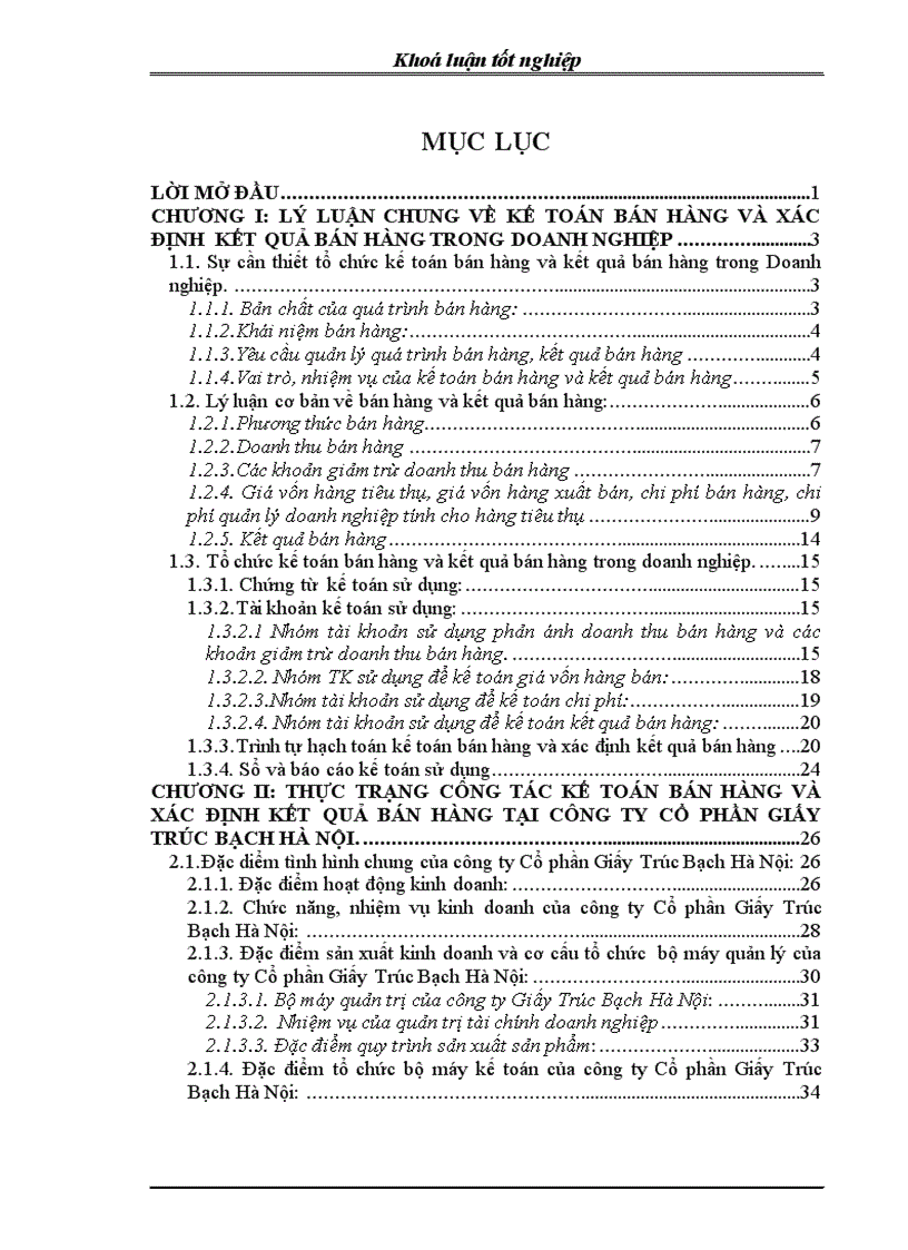 image for page Hoàn thiện kế toán bán hàng và xác định kết quả bán hàng tại Công ty Cổ phần Giấy Trúc Bạch Hà Nội 1