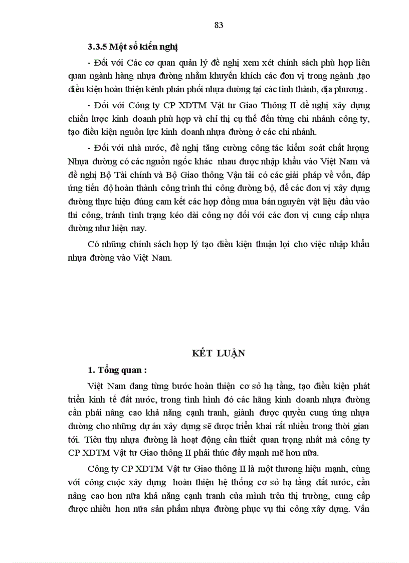 image for page Những giải pháp phát triển thị trường tiêu thụ sản phẩm nhựa đường của Công ty CP XDTM Vật tư giao thông II