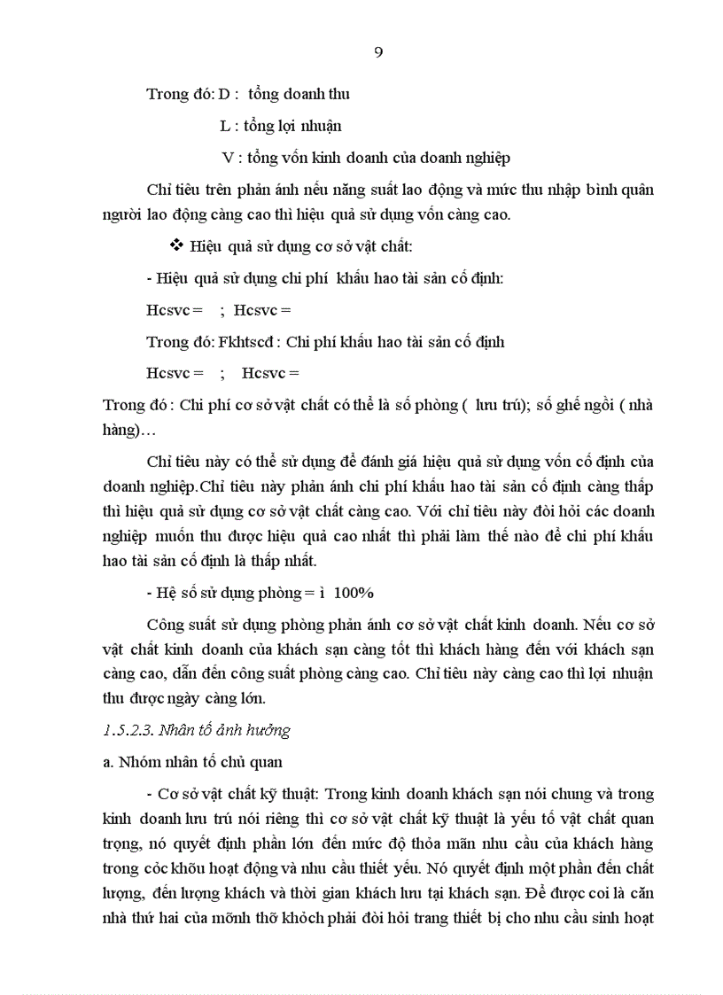 image for page Nghiên cứu thực trạng hiệu quả kinh doanh lưu trú tại khách sạn Thắng Lợi