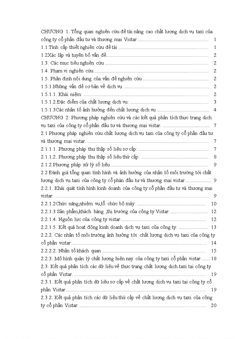 image for page Giải pháp nâng cao chất lượng dịch vụ taxi của công ty cổ phần đầu tư và thương mại vistar