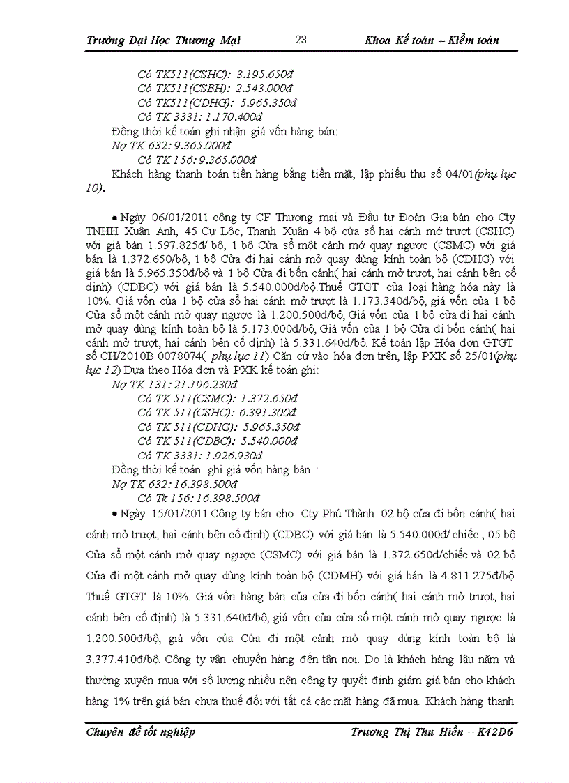 image for page Kế toán bán cửa nhựa lõi thép tại công ty CF Thương mại và Đầu tư Đoàn Gia