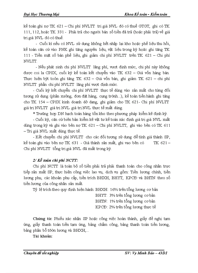 image for page Kế toán CPSX bánh kem xốp tại Công ty Cổ phần thực phẩm Hữu Nghị