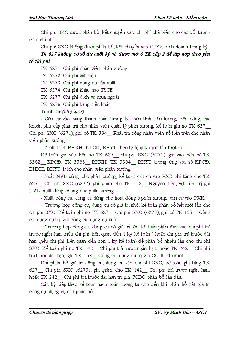 image for page Kế toán CPSX bánh kem xốp tại Công ty Cổ phần thực phẩm Hữu Nghị