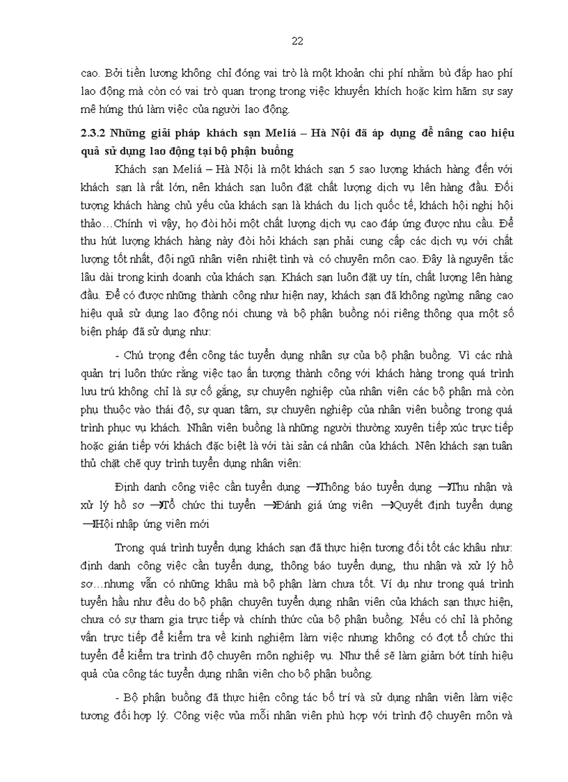 image for page Thực trạng hiệu quả sử dụng lao động tại bộ phận buồng của khách sạn Meliá Hà Nội và đề xuất giải pháp nhằm nâng cao chất lượng hiệu quả sử dụng lao động tại bộ phận buồng