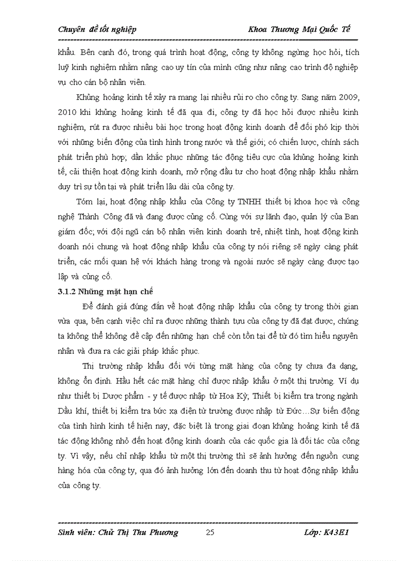 image for page Ảnh hưởng của khủng hoảng kinh tế thế giới đến kinh doanh nhập khẩu của Công ty TNHH thiết bị khoa học và công nghệ Thành Công