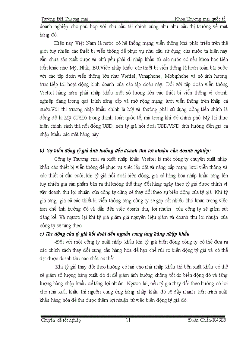 image for page Một số giải pháp hạn chế ảnh hưởng của biến động tỷ giá tới hoạt động xuất nhập khẩu thiết bị viễn thông của Công ty Thương mại và Xuất nhập khẩu Viettel