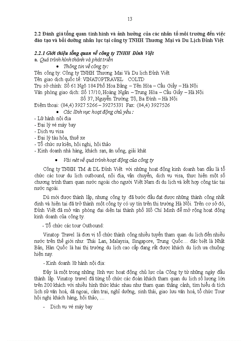 image for page Hoàn thiện chương trình đào tạo và bồi dưỡng nhân lực tại công ty TNHH Thương Mại và Du lịch Đỉnh Việt 1