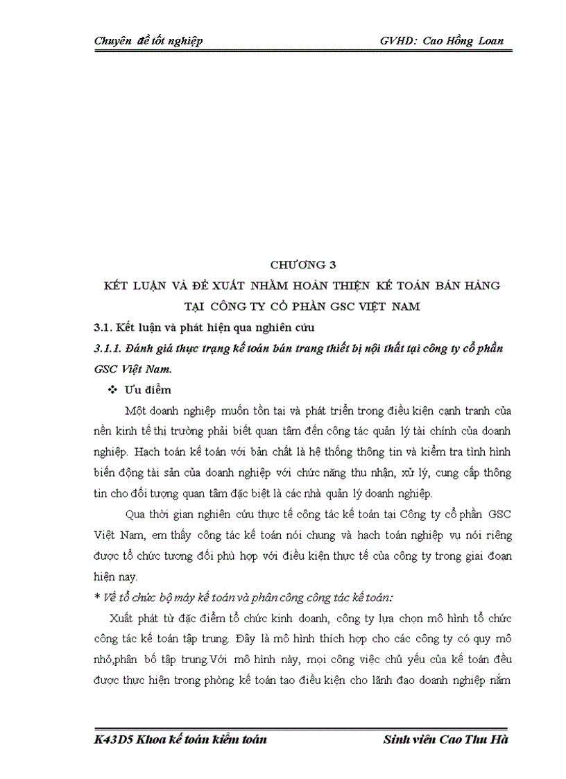 image for page Kế toán bán trang thiết bị nội thất tại công ty cổ phần GSC Việt Nam