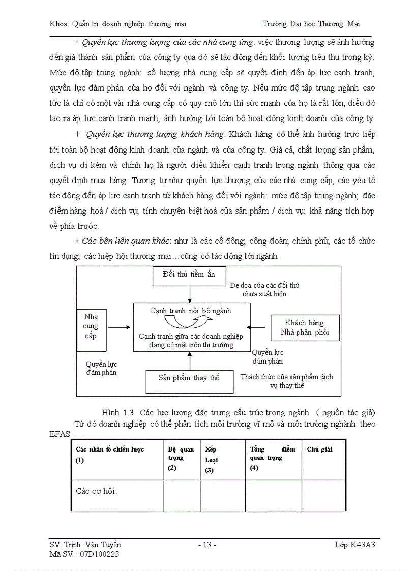 image for page Phân tích TOWS chiến lược phát triển thị trường của Công ty T P