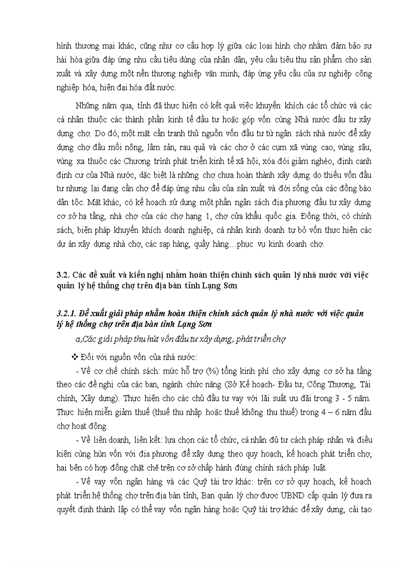 image for page Chính sách quản lý nhà nước với việc quản lý hệ thống chợ trên địa bàn tỉnh Lạng Sơn