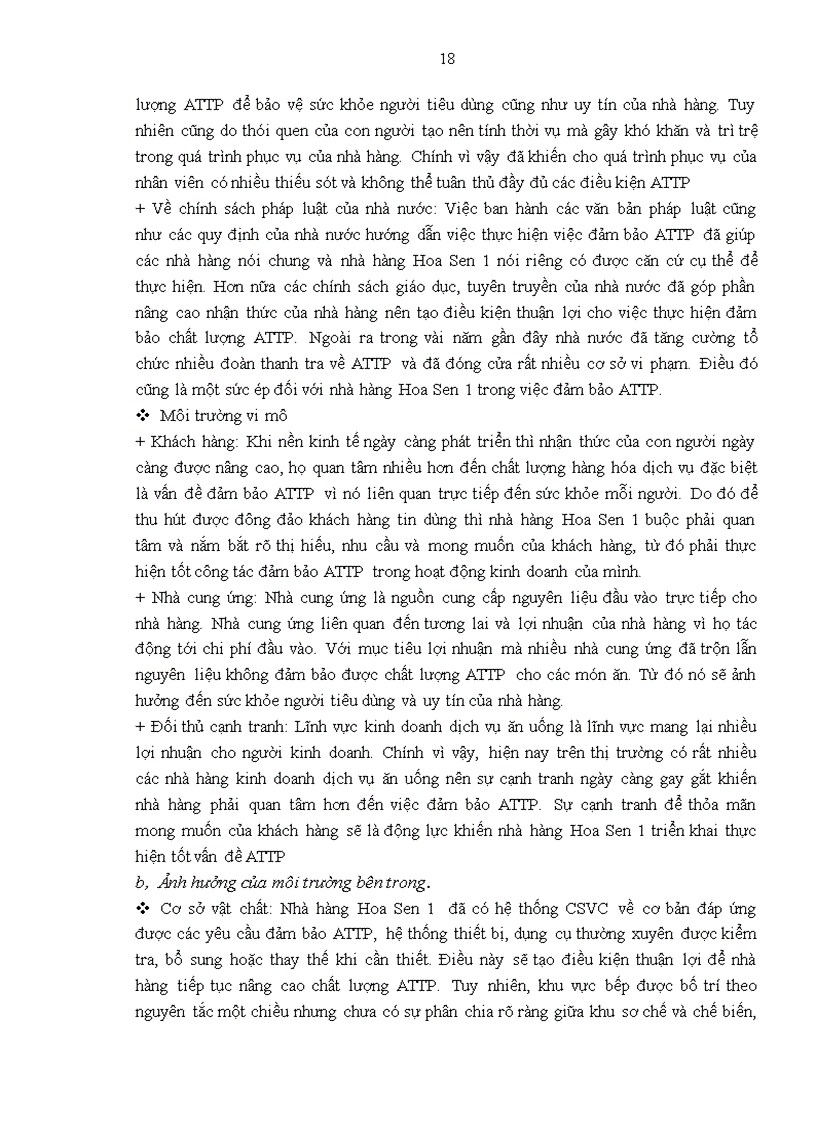 image for page GIải pháp đảm bảo an toàn thực phẩm tại nhà hàng hoa sen i công ty cổ phần du lịch kim liên 1