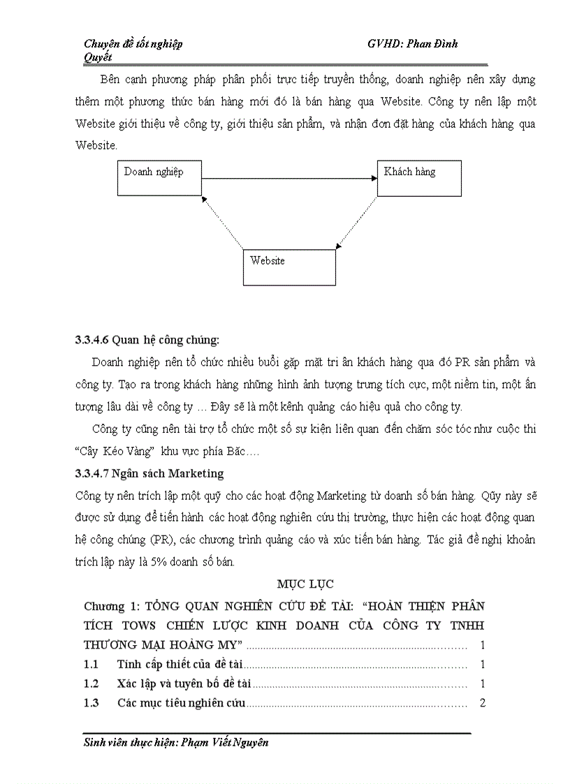 image for page Hoàn thiện phân tích tows chiến lược kinh doanh của công ty tnhh thương mại hoàng my