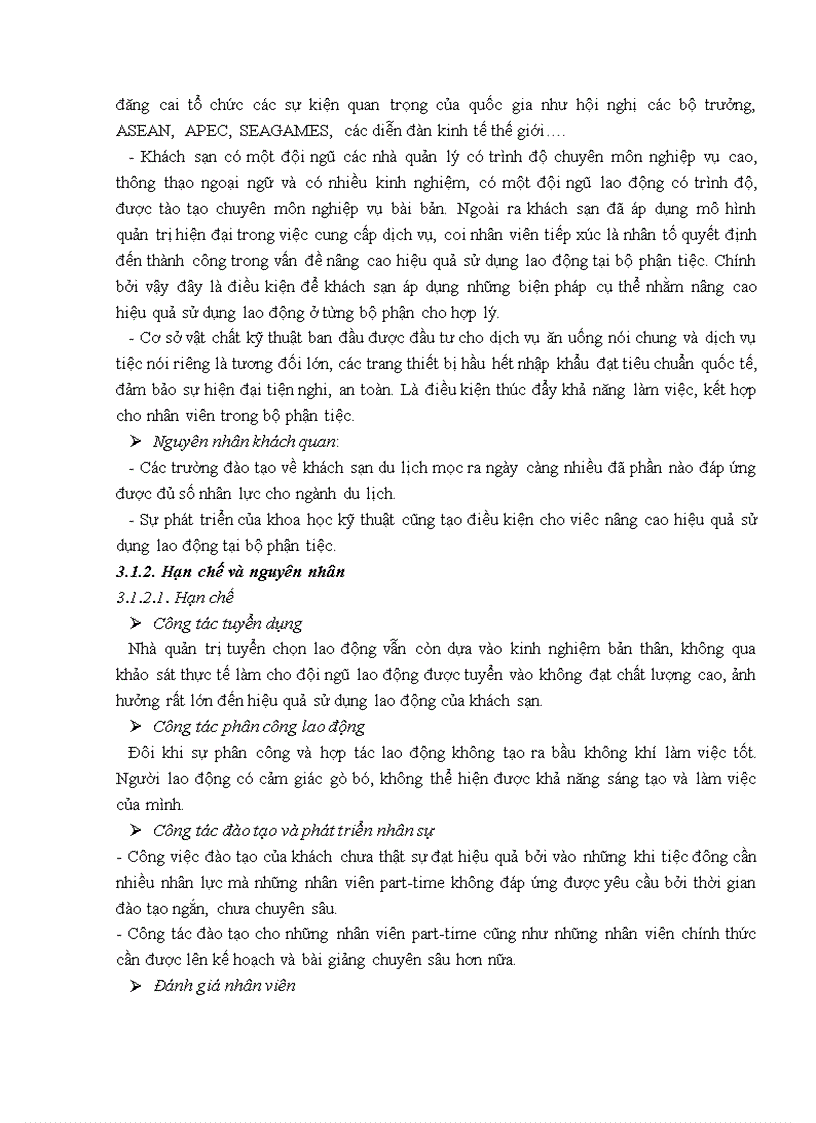 image for page Giải pháp nâng cao hiệu quả sử dụng lao động tại bộ phận tiệc của khách sạn Hà Nội Daewoo 1