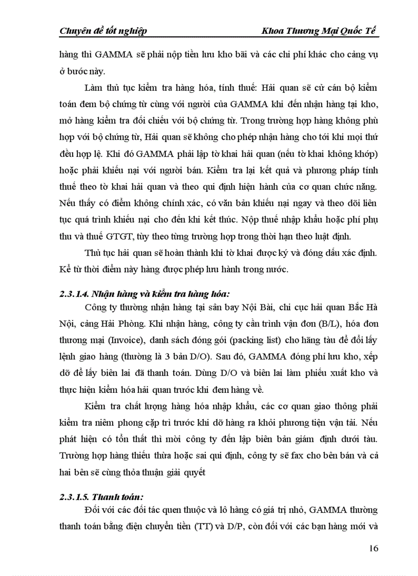 image for page Quy trình thực hiện hợp đồng nhập khẩu thiết bị sửa chữa ôtô từ thị trường Trung Quốc tại công ty cổ phần kỹ nghệ GAMMA