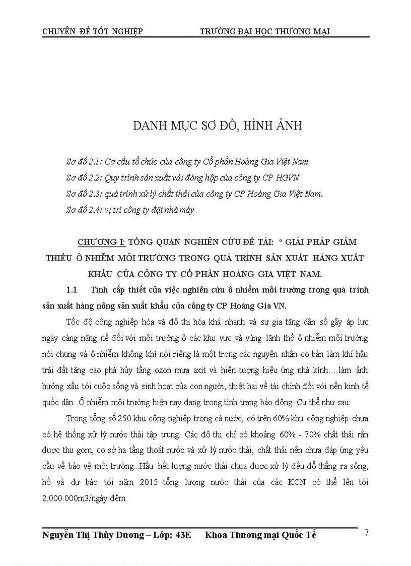 image for page Giải pháp giảm thiểu ô nhiễm trong quá trinh sản xuất hàng xuất khẩu của công ty Cổ phần Hoàng Gia Việt Nam 1