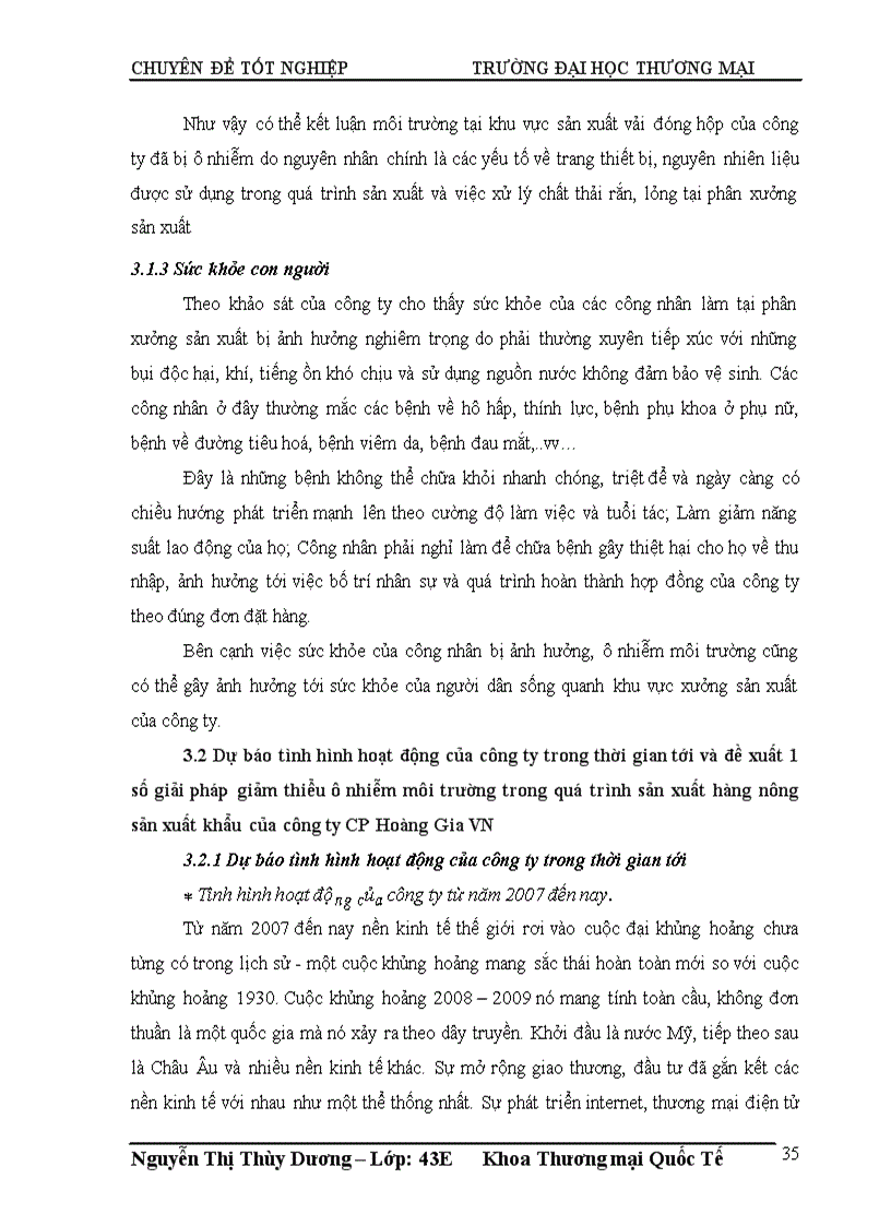 image for page Giải pháp giảm thiểu ô nhiễm trong quá trinh sản xuất hàng xuất khẩu của công ty Cổ phần Hoàng Gia Việt Nam 1