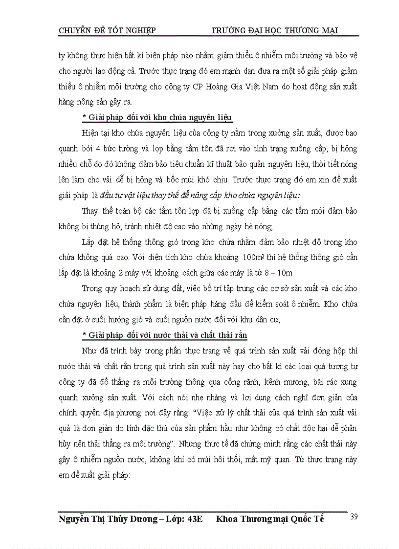 image for page Giải pháp giảm thiểu ô nhiễm trong quá trinh sản xuất hàng xuất khẩu của công ty Cổ phần Hoàng Gia Việt Nam 1