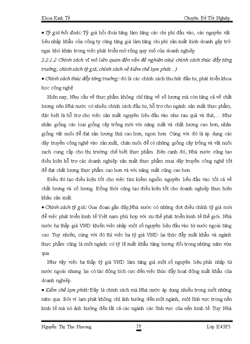 image for page Phân tích ảnh hưởng của lạm phát tới hoạt động sản xuất kinh doanh thực phẩm của Công ty CP thực phẩm Ngôi Sao Xanh 1