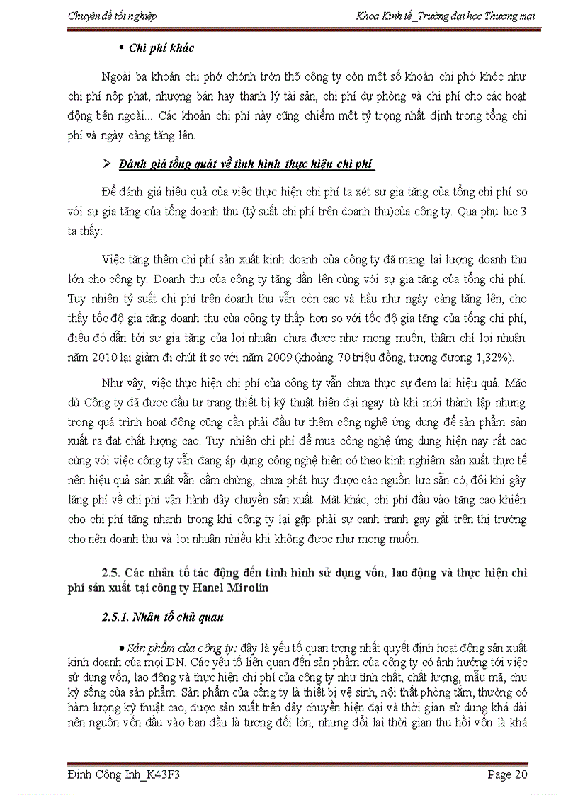 image for page Lựa chọn đầu vào vốn và lao động tối ưu để giảm thiểu chi phí sản xuất kinh doanh nhằm tối đa hóa lợi nhuận tại Công ty Hanel Mirolin