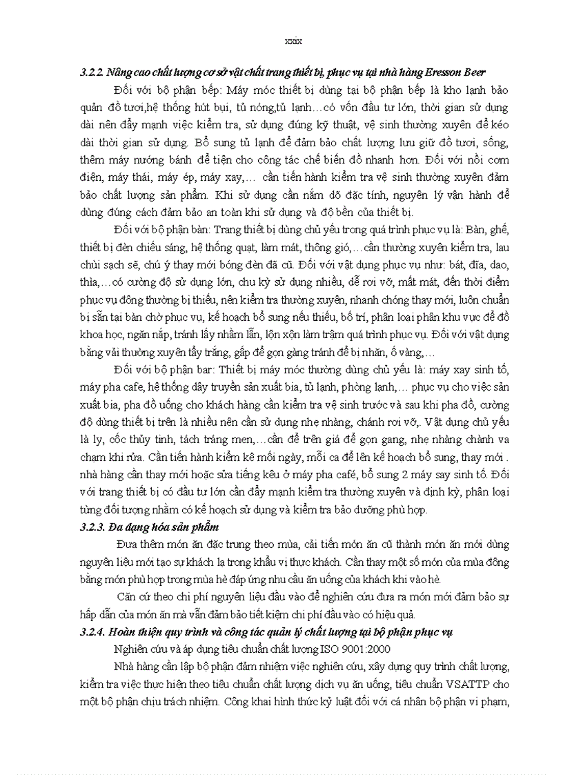 image for page Giải pháp nâng cao chất lượng dịch vụ ăn uống tại nhà hàng Eresson beer