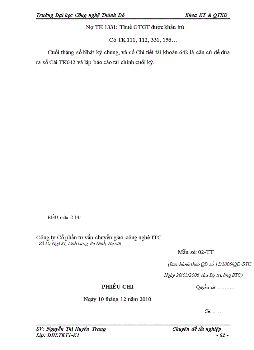 image for page Kế toán bán hàng và xác định kết quả kinh doanh tại Công ty Cổ phần tư vấn chuyển giao cụng nghệ ITC