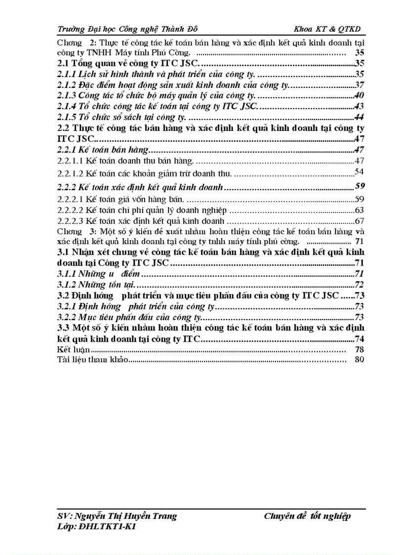 image for page Kế toán bán hàng và xác định kết quả kinh doanh tại Công ty Cổ phần tư vấn chuyển giao cụng nghệ ITC