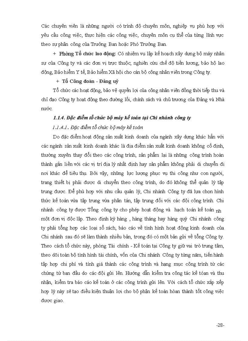 image for page Tổ chức công tác kế toán tiền lương và các khoản trích theo lương tại Chi nhánh công ty cổ phần Xây dựng và Thương mại Hùng Vương 1